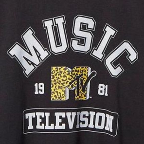 ❤️NWT VINTAGE TORRID SWEATSHIRT ☆ MTV VINTAGE 1980s ☆ GRAPHIC TEE PLUS SIZE - Picture 2 of 8